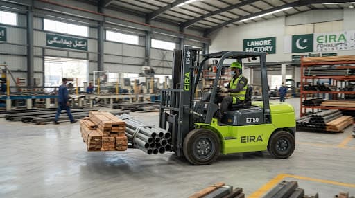 EIRA 5 ton heavy duty diesel forklift CPC50 handling timber